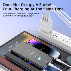 थोक <span class=keywords><strong>5v</strong></span> 5.1a eus दीवार चार्जर 4 यूएसबी पोर्ट पावर एडाप्टर प्लग फोन 15 14 13 सैमसंग एचटीसी xiaom चार्जर - Product Image 4