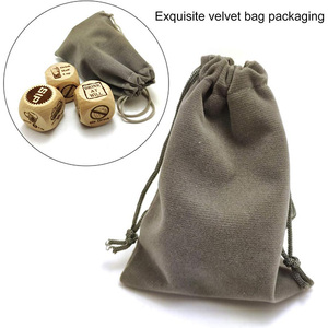 Tự làm bên tùy chỉnh 6 mặt khối gỗ với góc tròn bằng gỗ ngày đêm độc đáo DND xúc xắc - Product Image 5
