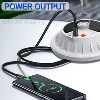 Lampe solaire multifonctionnelle à ampoule LED rechargeable suspendue à distance pour l'extérieur Soucoupe volante