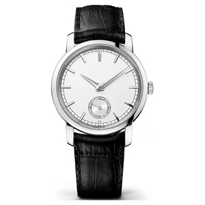 Montre mécanique de luxe haut de gamme pour homme, cadran argenté, boîtier en acier inoxydable, fonction petite seconde, nouvelle collection 2026, bracelet en cuir - Product Image 4