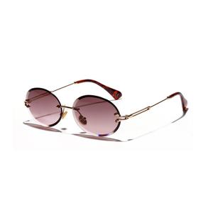 Lunettes <span class=keywords><strong>de</strong></span> <span class=keywords><strong>soleil</strong></span> rétro Vintage pour femmes, personnalisées, sans bords, <span class=keywords><strong>dégradé</strong></span>, styliste - Product Image 5