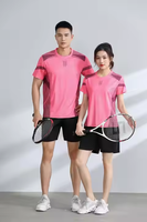 Uniformes de bádminton sublimación tenis secado rápido transpirable poliéster completo en stock