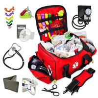 Bolsa de primeros auxilios traumática duradera, kit de primeros auxilios portador, kit de clínica de traumatismos paramédico, suministros médicos de emergencia, botiquín de primeros auxilios