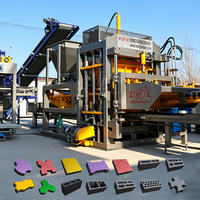 Machine à blocs de ciment économique QT6-15F pour usines de briques de moyenne taille de 5000 mètres carrés, ligne de production automatique
