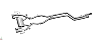 Échappement arrière en acier inoxydable avec tube en Z et tube intermédiaire pour BMW M2 M3 M4 G80 G82 G87