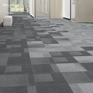 尼龙厚50x50商业办公地毯定制Alfombra Tapis制造商地毯karpet瓷砖Pvc背衬