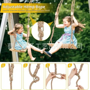 Wooden Butterfly Shaped Children Swing Indoor Outdoor <b>Hanging</b> <b>Seat</b> For Kids Play Area - Product Image 4