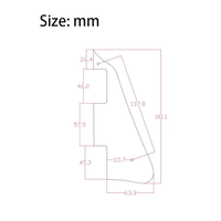 En gros 4ply Brown Tortoise LP Pickguard Guitare Électrique Scratchplate à vendre