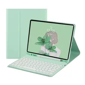 Backlit Keyboard Case For IPad 9.7 5th 6th Air 1 2 3 10.5 Magic Smart Cover Spanish Portuguese Tablet Covers Cases