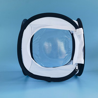 Cage à papillons en fil d'acier de couleur unie, pliable, filet anti-insectes, style luxueux, fermeture éclair, écologique, pour petits animaux, en plastique