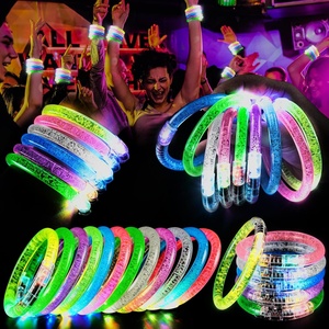 สายรัดข้อมือเรืองแสง LED แบบกำหนดเองสำหรับงานปาร์ตี้ ขายดี - Product Image 1