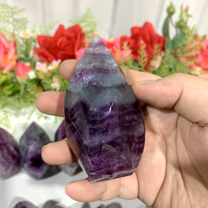 Mosaïque ovale en fluorite naturelle colorée, polie à la flamme, thème Amour, écologique, artisanat en cristal pour la maison, mascotte sculptée Feng Shui pour la maison - Product Image 5