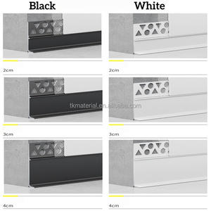 Profilo Battiscopa in Alluminio di Qualità, Montaggio a Filo, Nascosto, con Finitura Shadow Gap - Product Image 6