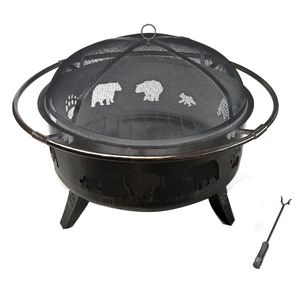 Vente directe en gros – Panier de barbecue multifonctionnel 2-en-1 et foyer extérieur - Product Image 4