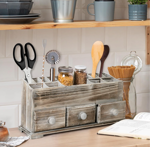 Boîte à bijoux en bois moderne, durable et personnalisable, très vendue, avec grande capacité de <span class=keywords><strong>rangement</strong></span> pour épices, multi-tiroirs, boîte en bois écologique - Product Image 5