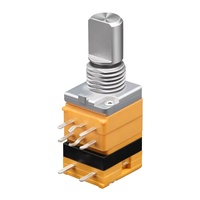 Potentiomètre rotatif personnalisé Soundwell RA09 Double C10k 100k avec interrupteur 20~200gf.cm Tolérance 30%