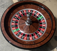 32 Zoll Luxus-Roulettekessel aus Massivholz und Kunststoff-Pokertisch für Unterhaltung & Poker