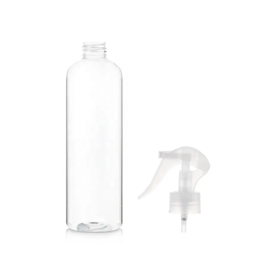 Ücretsiz örnek pet plastik 500 ml fısfıs püskürtücü şişe saç yağı