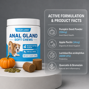 Granuli Morbidi Personalizzati <span class=keywords><strong>per</strong></span> Ghiandole Anali di Animali Domestici con Vitamina E <span class=keywords><strong>per</strong></span> Gatti e <span class=keywords><strong>Cani</strong></span>, Assorbimento Rapido, Supporto Immunitario Sicuro, Cura Digestiva - Product Image 2