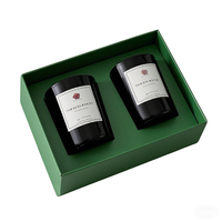Boîte de pot de bougie magnétique en forme de livre imprimé personnalisé mousse d'emballage en carton rigide pour les cadeaux cosmétiques revêtement UV options de gaufrage