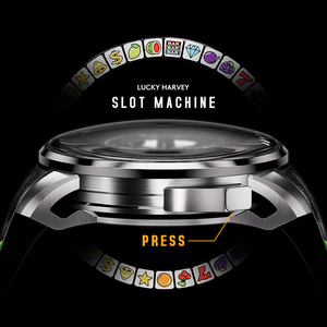 Montre automatique Lucky Harvey avec cadran en forme de <span class=keywords><strong>roulette</strong></span>, style tourbillon, mouvement mécanique, boîtier en acier inoxydable, étanche 30m - Product Image 5