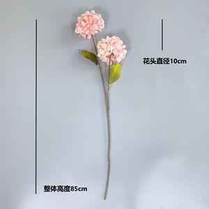 Two-Headed Hydrangea Artificial <b>Flowers</b> Silk High Simulation Wedding Home Decorations <b>Single</b> Branch - Product Image 2