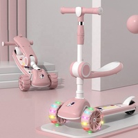 Vélo bébé équilibre vélo marcheur monter sur la voiture jouet jouets réglable pas cher enfant enfants scooter 3 roues pied scooter