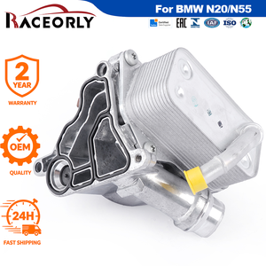 RACEORLY 11427516383 11428642289 Carcasa de Filtro de Aceite de Aluminio para <span class=keywords><strong>BMW</strong></span> N20 N52 N55 S55 128i 328i 335i 528i 530xi X3 - Product Image 1