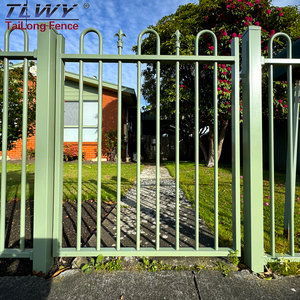 Thép đen ống thép mạ kẽm hàng rào hàn hàng rào thép đen Ống Vuông <span class=keywords><strong>picket</strong></span> hàng rào - Product Image 2