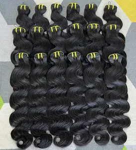 Human Hair Wholesale Leveranciers Cuticula Uitgelijnd Raw Virgin Vietnamese Haar Dubbel Getrokken Body Wave Bundels