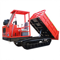 Mini-dumper sur chenilles Liondi personnalisé de 0,8 à 3,0 tonnes, chargeur sur chenilles rotatif avec cabine pour fermes/jardins