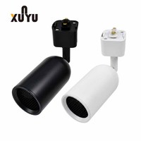 Boîtier de projecteur sur rail en aluminium, support E27 GU10, cadre d'éclairage commercial