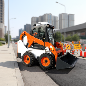 中国最受欢迎的轮式滑移装载机，可提供不同负载能力，液压举升式滑移装载机，带附件 - Product Image 1