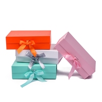 Meilleures ventes : Boîtes cadeaux de mariage magnétiques de luxe roses, en carton pliable avec pelliculage mat, pour le rangement de produits de beauté