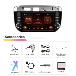 Podofo 7'' pour Fiat Punto 2012-2015 Autoradio Android 2+64 Go CarPlay Android Auto GPS WiFi BT FM RDS Logistique efficace - Product Image 6