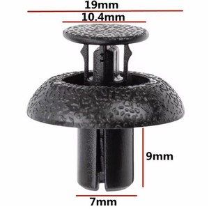 Clips de fixation en plastique pour radiateur supérieur de moteur Toyota Highlander Crown Reiz Camry Corolla, 19mm, 10.4mm, 9mm, 7mm - Product Image 1
