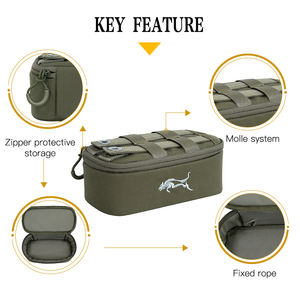 GAF 500D Nylon Bolso Inferior para Molle Sistema para Anexar Arnês Bino e Zipper Armazenamento de Proteção - Product Image 5