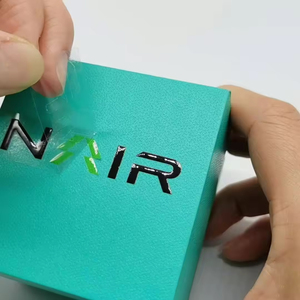 5X5CM 3D Gold Silver Transfer Sticker Name LOGO Personalized <b>Packaging</b> Electroplate Custom Metal Sticker - Product Image 5