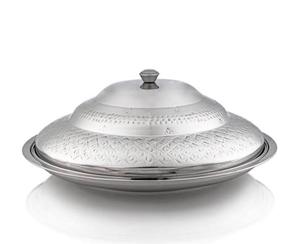 Bandeja de Servicio Comercial de Acero Inoxidable con Tapa de Domo para Uso en Servicio a la Habitación de Hotel - Product Image 3