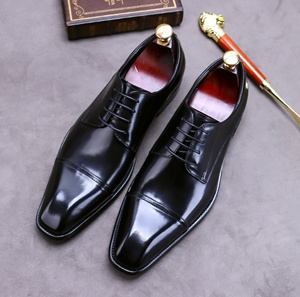 Zapatos de Vestir de Cuero con Acabado Brillante para Hombre, Talla Grande, Diseño Plano Sin Cordones, Malla Transpirable, Casuales de Negocios, Formales, para Bodas, Otoño - Product Image 2