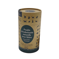 Tube d'emballage en papier kraft recyclé écologique pour désodorisant en pot à secouer