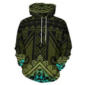 China Manufacture High Quality Men Hoodies Tonga Polynesian Customized On Demand Oversized 6XL Hooded Pullover Sweatshirt