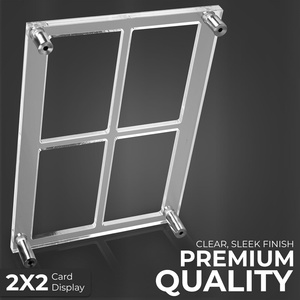 Wholesale Acrylic Graded Card <b>Case</b> Button Closure Multi Function Storage <b>Display</b> Holder Custom Logo Easy Assembly <b>Displays</b> - Product Image 2