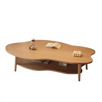 Petite table basse de style coréen, multifonctionnelle, design moderne en bois, meubles pour la maison, salon, appartement