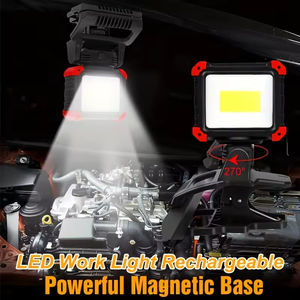 Mini LED USB rechargeable magnetic handheld work <b>light</b> with <b>clip</b> 3 <b>light</b> mode flood <b>light</b> portable - Product Image 4