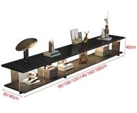 Meuble TV moderne noir et ensemble de table basse unité murale de luxe meuble TV Design moderne maison chambre hôtel centre commercial meubles