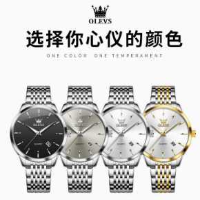 Reloj de Cuarzo OLEVS 2907 para Hombre, Diseño de Marca, Personalizado, de Acero Inoxidable, Clásico, Impermeable, de Lujo, Deportivo, para Negocios - Product Image 6