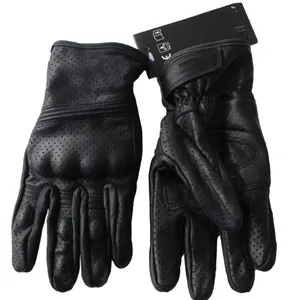 Gants de moto en cuir véritable de qualité supérieure, protection en carbone, gants de conduite de moto, gants de course, gants de moto, logo personnalisé, vente en gros - Product Image 2