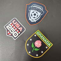 Patch 3D en tissu satiné pour maillot de football