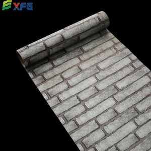 Giấy Dán Tường Hình Gạch Màu Đỏ Giấy Dán Tường Đá Trang Trí Liên Hệ 3d Bán Sỉ Từ Nhà Máy Trung Quốc Cho Phòng Ngủ Nhà Ở Màu Đen 30019 - Product Image 5